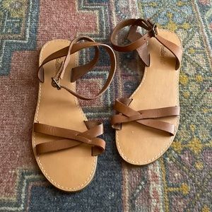 Madewell The Boardwalk Ankle-wrap sandal